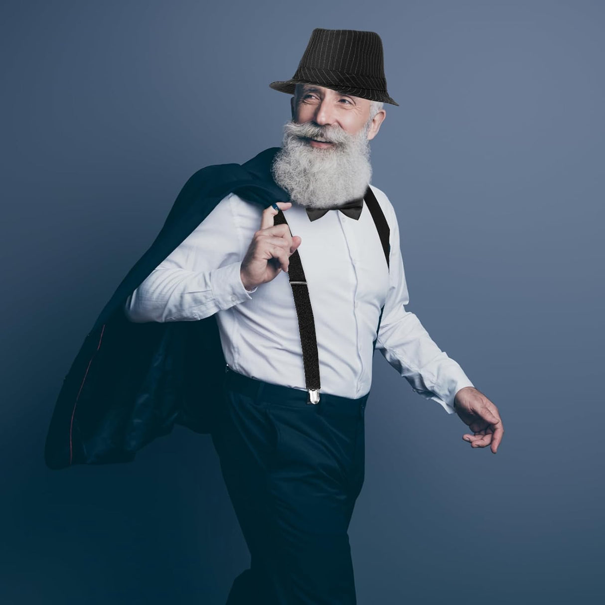 Disfraz de Hombre SATINIOR 1920s con Chaleco, Sombrero y Reloj