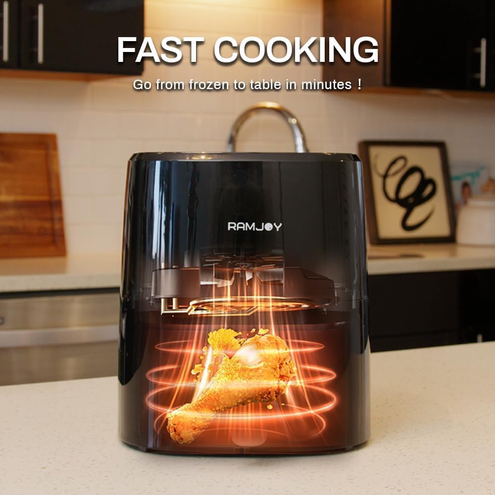 Freidora de Aire 3.8QT, 8 Funciones, Compacta, Modelo Digital