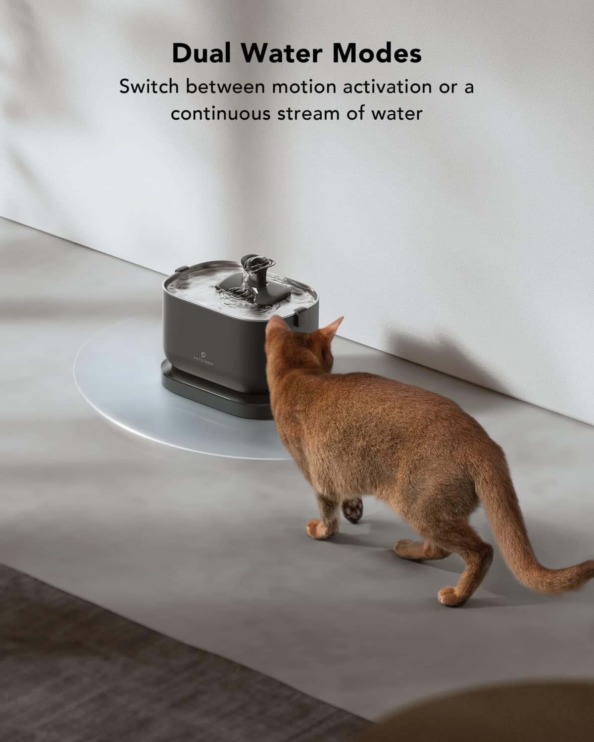 Fuente de agua para gatos inalámbrica PLWF115 PETLIBRO