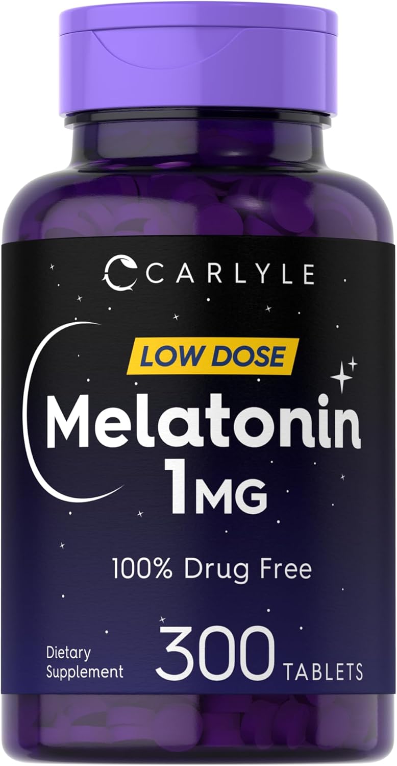 Melatonina 1 mg Carlyle | 300 Tabletas Vegetarianas Sin GMO