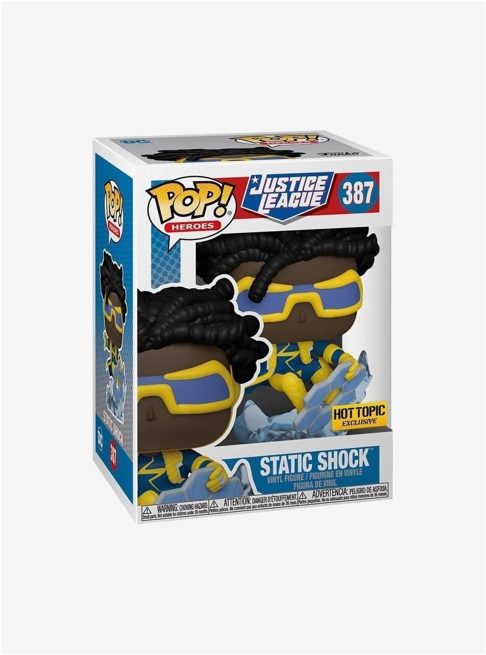 Figura Vinyl Static Shock - Funko DC Comics - Exclusiva Hot Topic