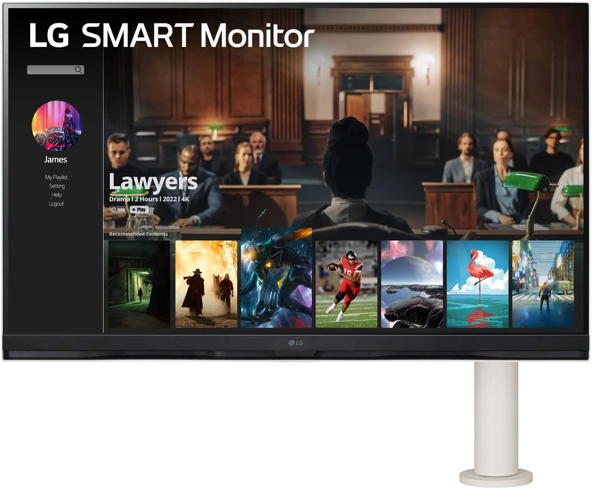 Monitor 4K UHD 32 LG Ergo Stand, Smart, 32SQ780S