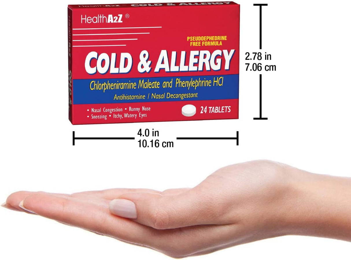HealthA2Z Gripe y alergia, 24x3, 72 comprimidos
