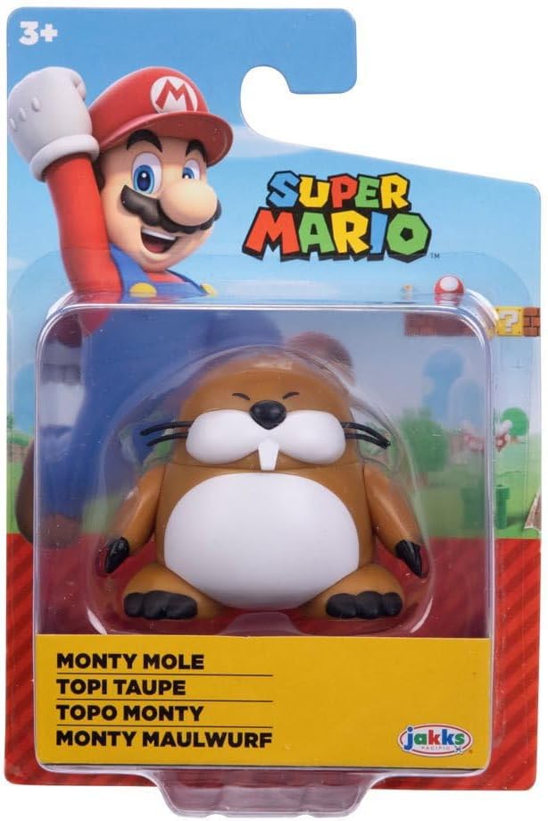Figura Mini Monty Mole de Super Mario World - Nintendo 2.5 pulgadas