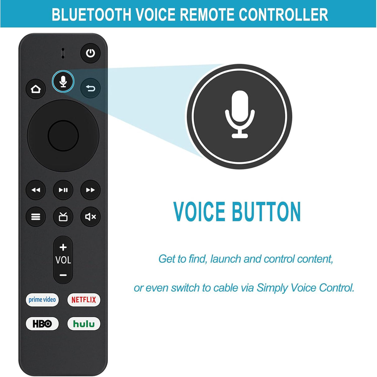 Control Remoto CT-RC1US-19 para TV Smart Insignia/Toshiba