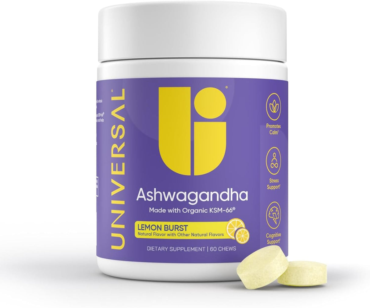 Suplemento de Ashwagandha KSM-66 - Apoyo al Estrés, 60 Tabletas