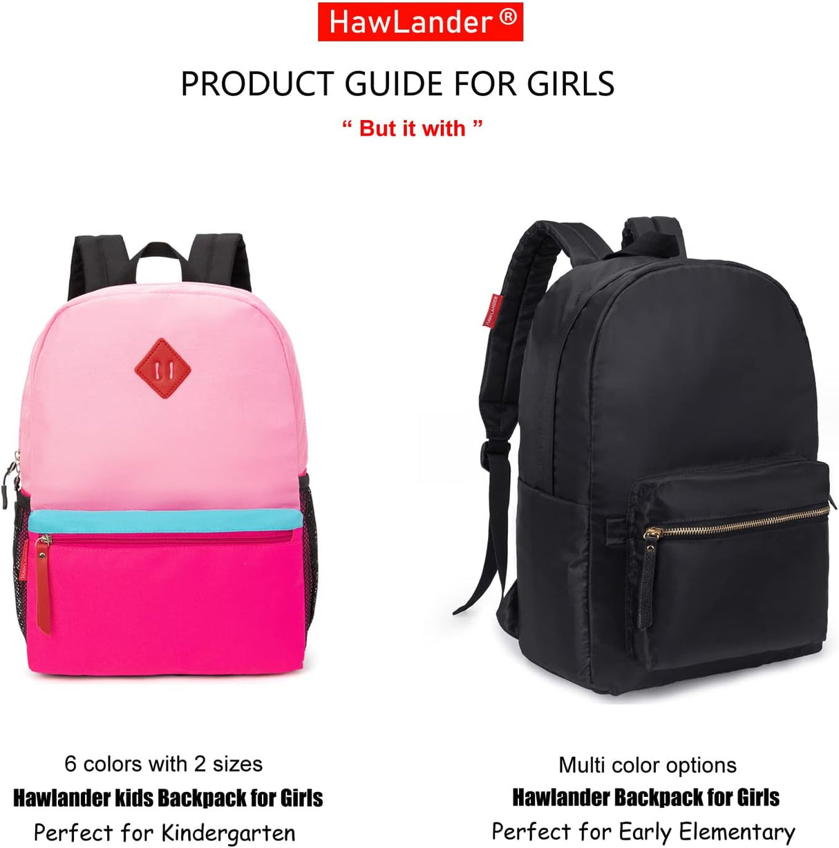 Morral o Mochila escolar para niños pequeños naranja y azul