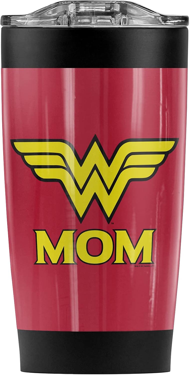 Taza de viaje Wonder Woman 20 oz, acero inoxidable, aislada
