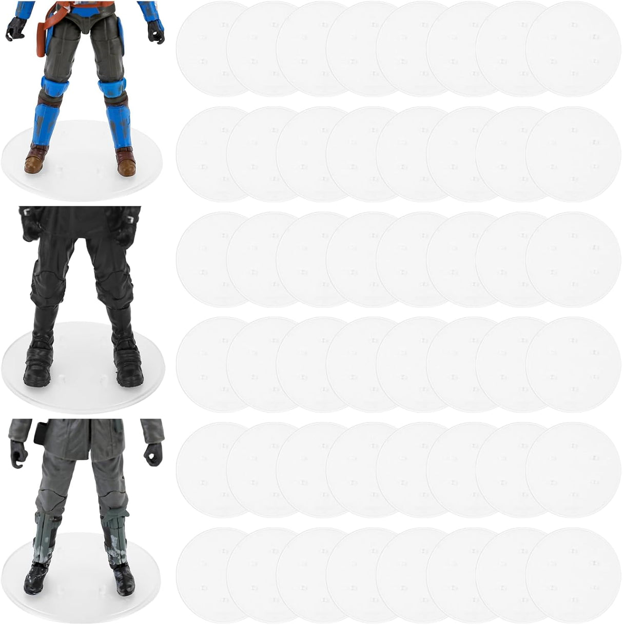 Soporte para Figuras de Acción 1/12 - 48 Piezas - Multi-Pegs