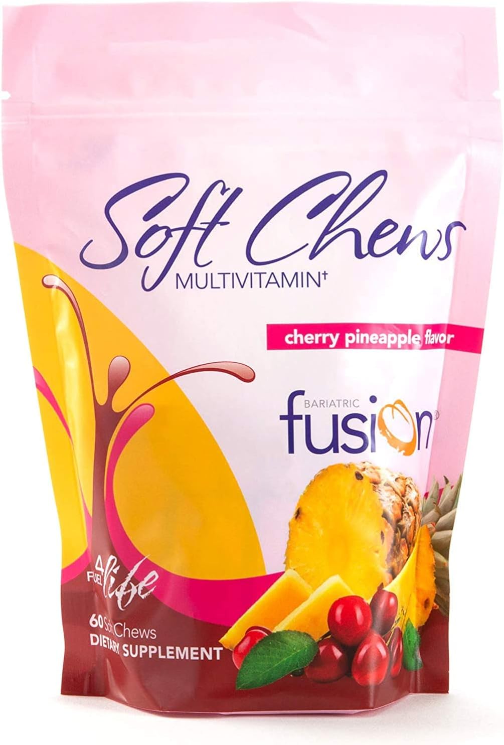 Vitaminas Masticables Bariatric Fusion Sabor Cereza Piña 60 Unidades