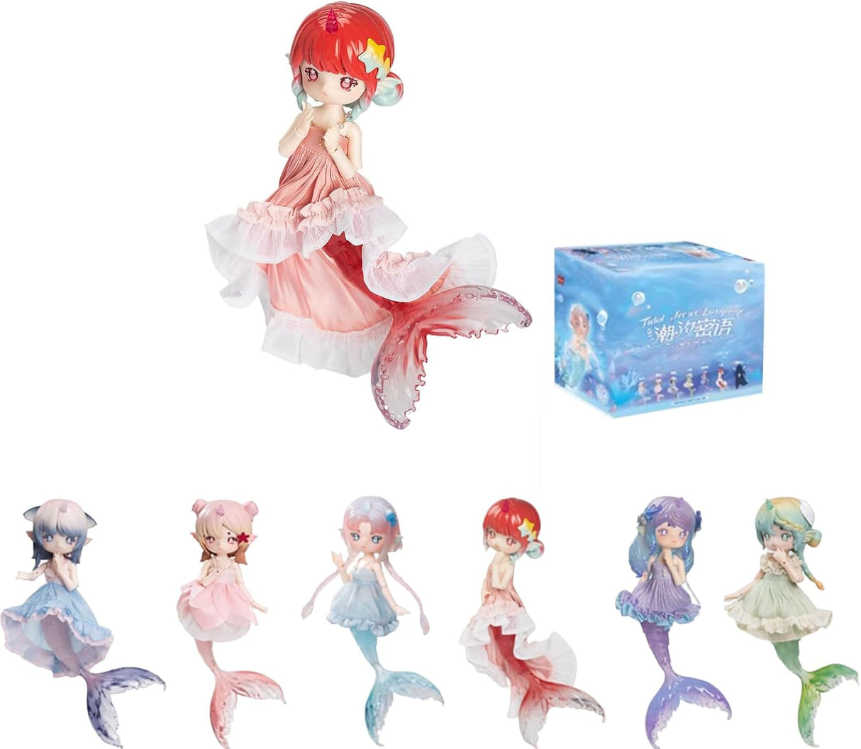 Muñeca BJD Kawaii, Yunlai, Coleccionable, Serie Sirena, Penny