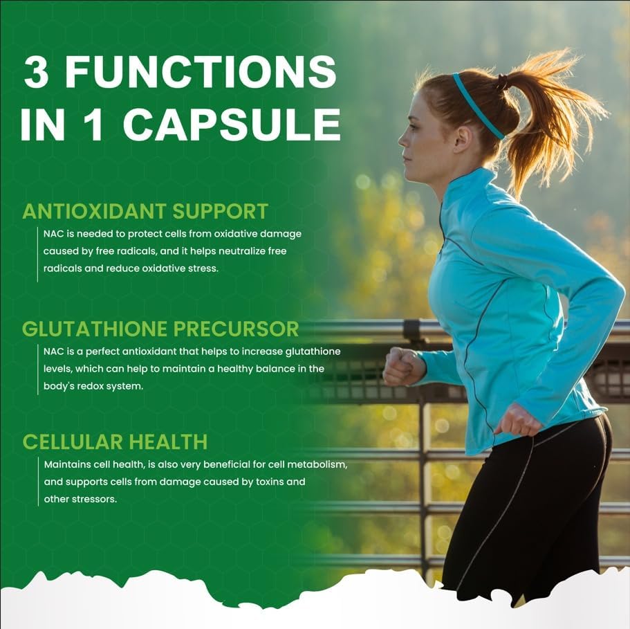 N-Acetil L-Cisteína 600mg - HealthLife, 120 cápsulas, No GMO