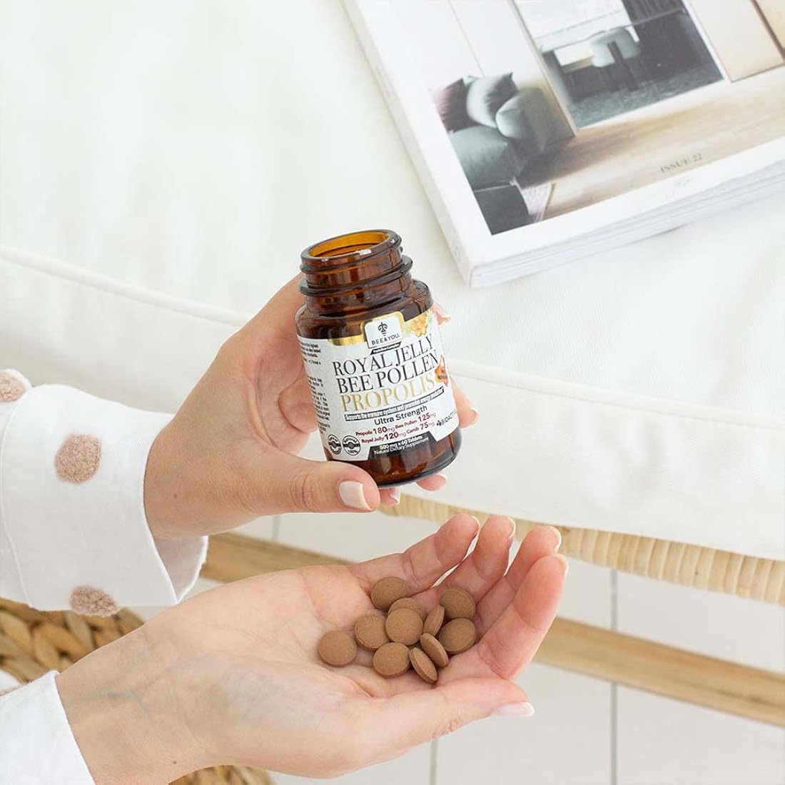 Suplementos Alimenticios Tabletas de polen de abeja