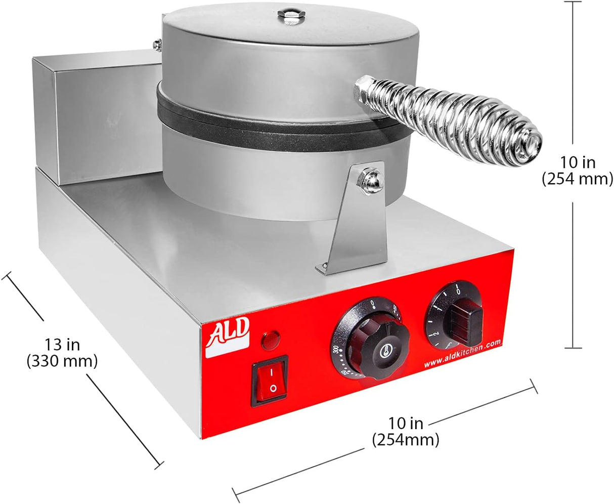 Waflera Belga ALDKitchen, gruesa, 110V, no rotativa