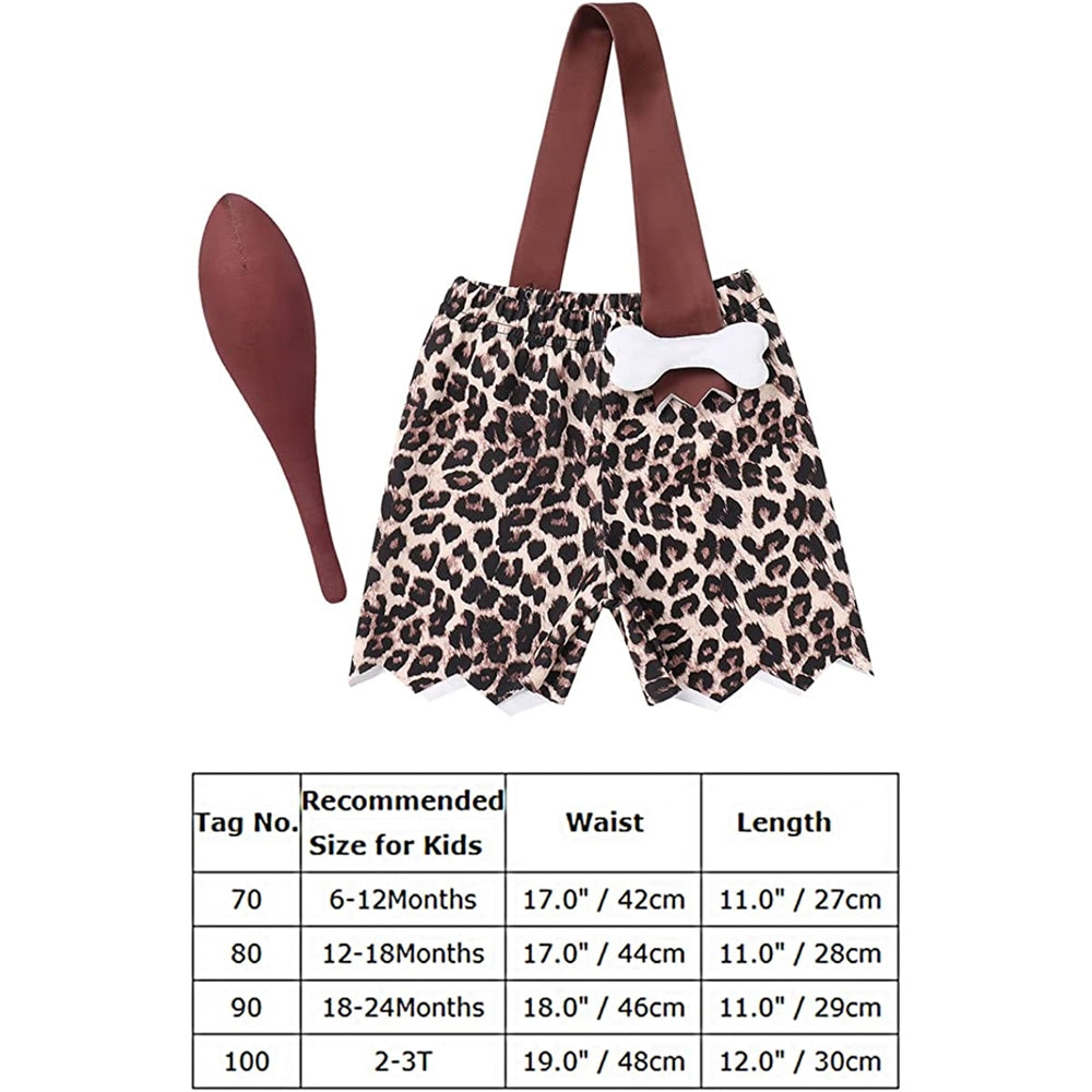 Disfraz de Bam Bam para niños, cavernícola, cosplay.