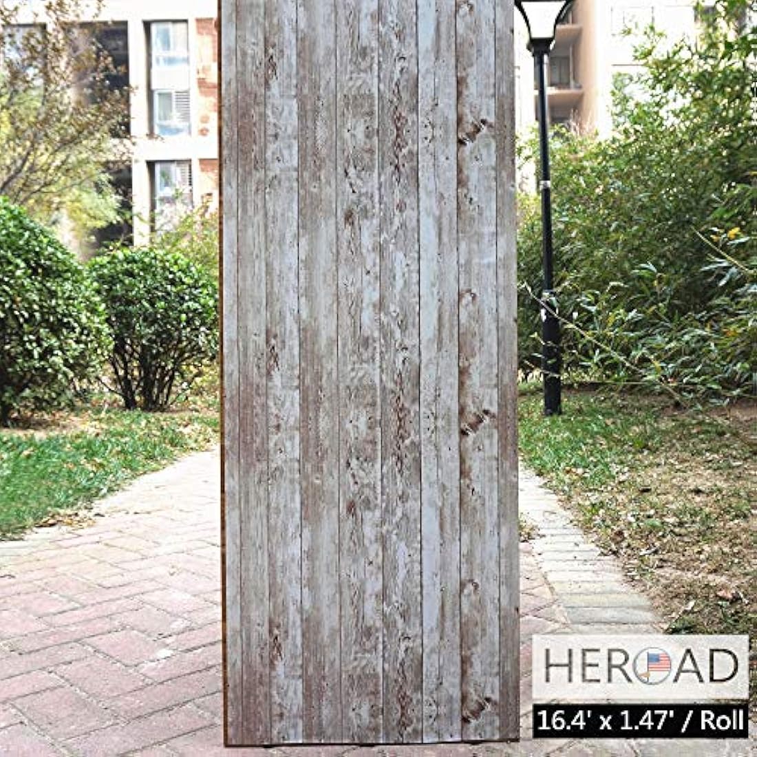 Papel vinilo autoadhesivo tipo madera envejecida(17.7x197)