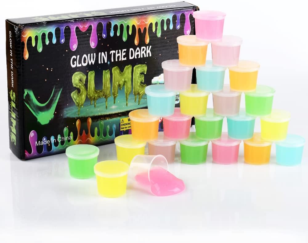 Slime Brillante en la Oscuridad, Kit de Fiesta y Regalos