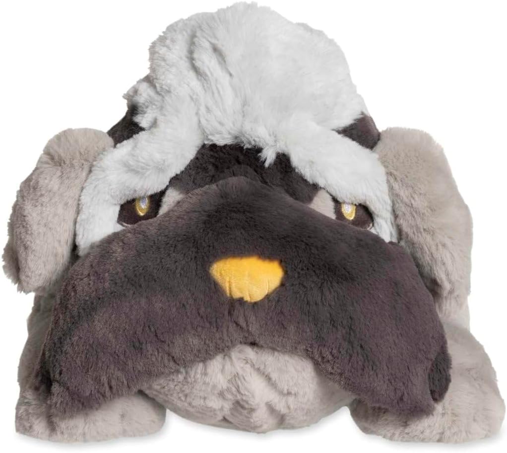 Pokémon Center: Peluche Mabosstiff Comfy Friends, 9 ½ pulgadas