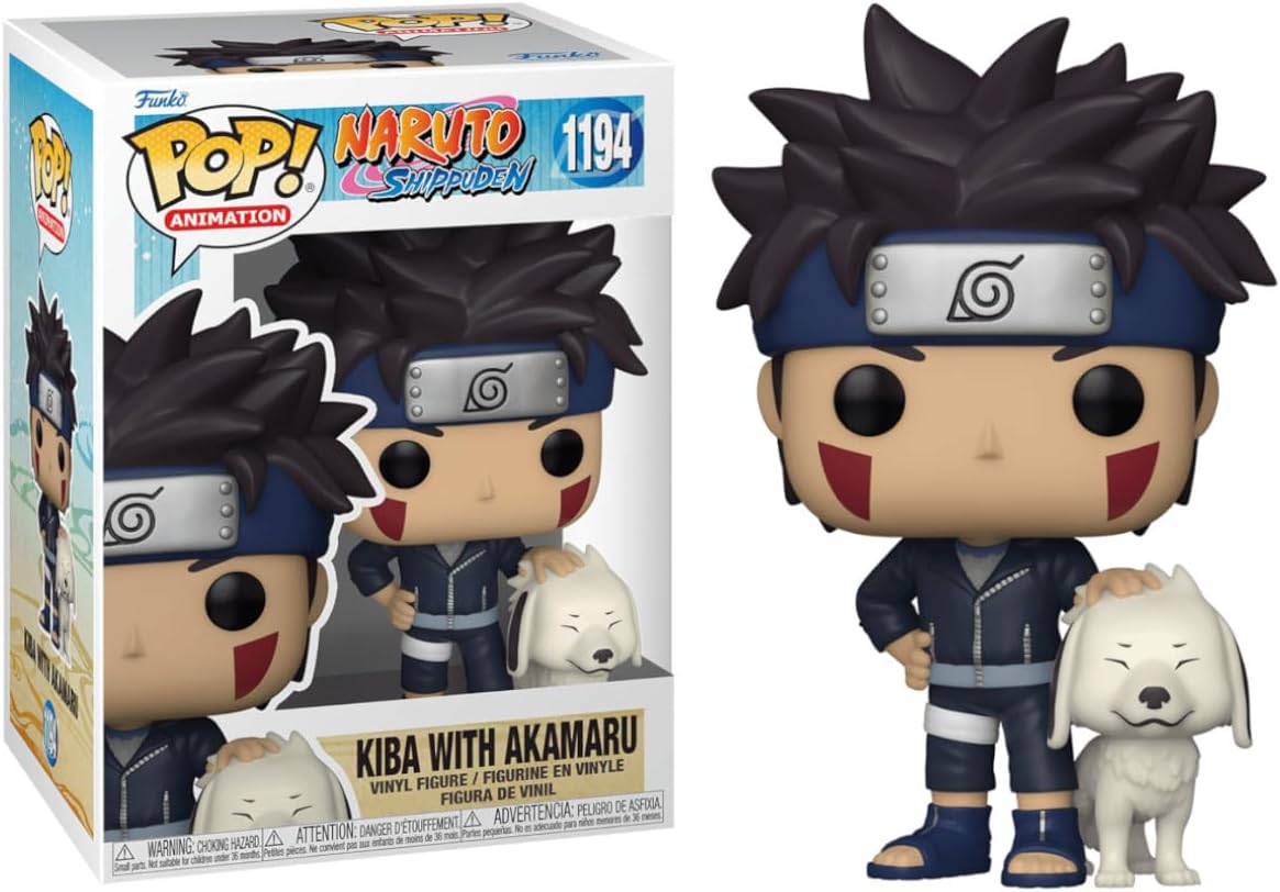 Funko Pop! Naruto: Kiba con Akamaru - Figura Coleccionable