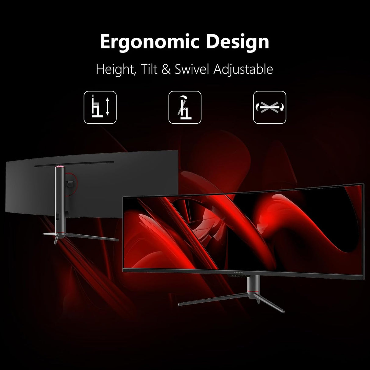 Monitor Curvo Ultrawide INNOCN 49 120Hz QHD 5120x1440 49C1R