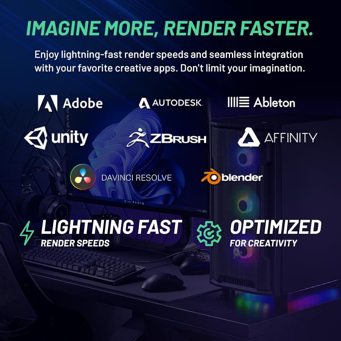 Computadora o PC Desktop AMD Ryzen 7 5700X 3.4 GHz negro