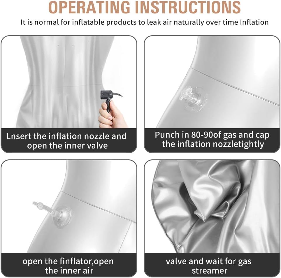 Maniquí Inflable Femenino Newsmarts para Vestidos Modelo 1