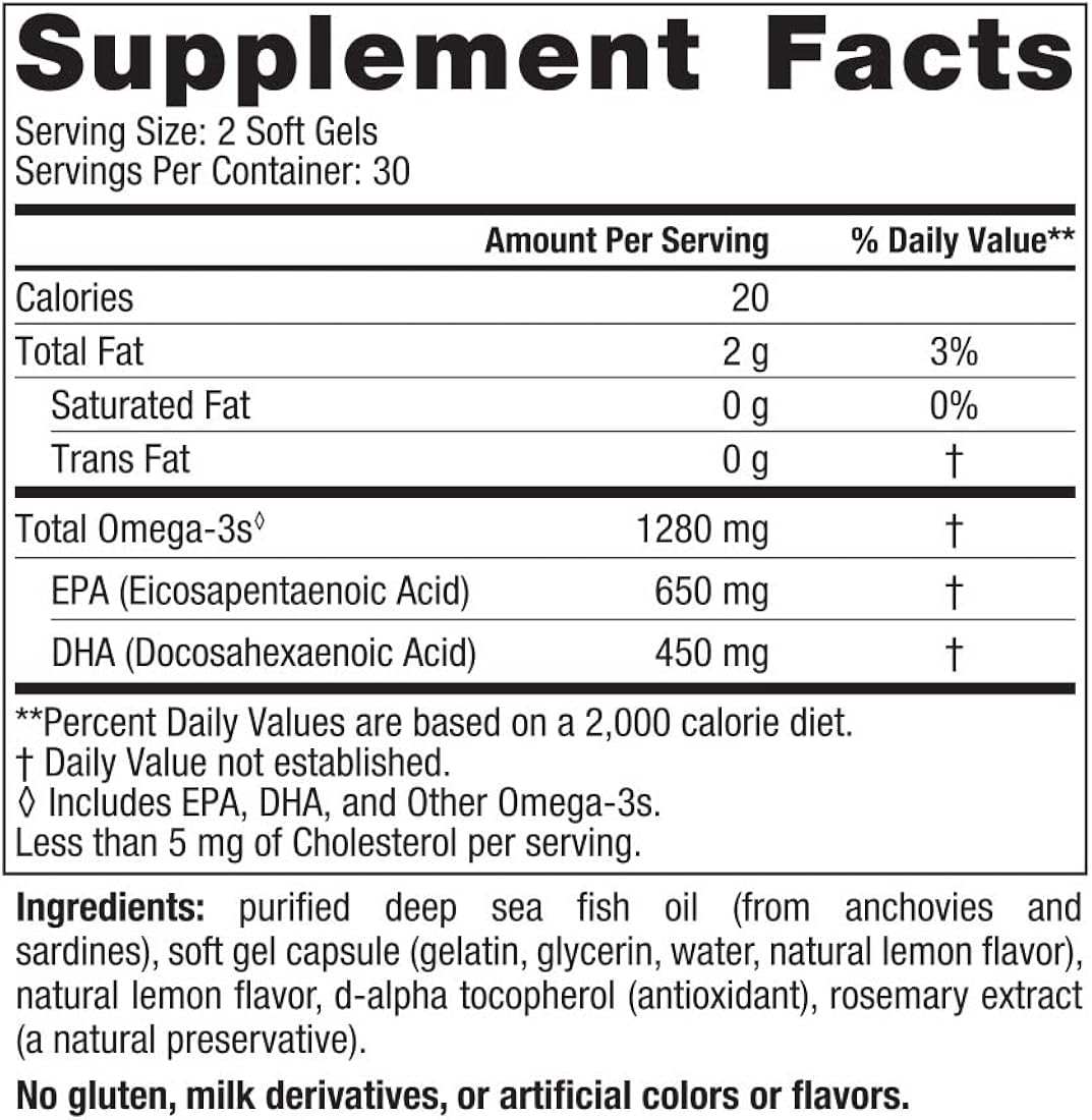 Suplemento Nordic Naturals Ultimate 1280 mg de Omega