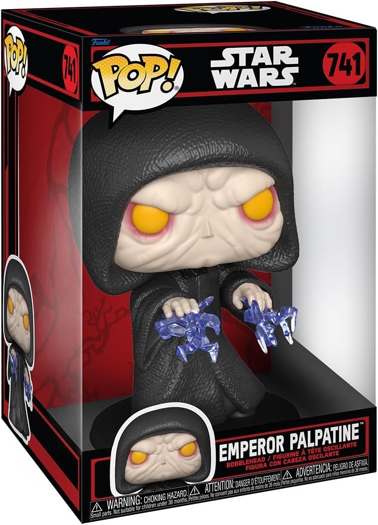 Funko POP! Jumbo: Star Wars - Emperador Palpatine - Coleccionable