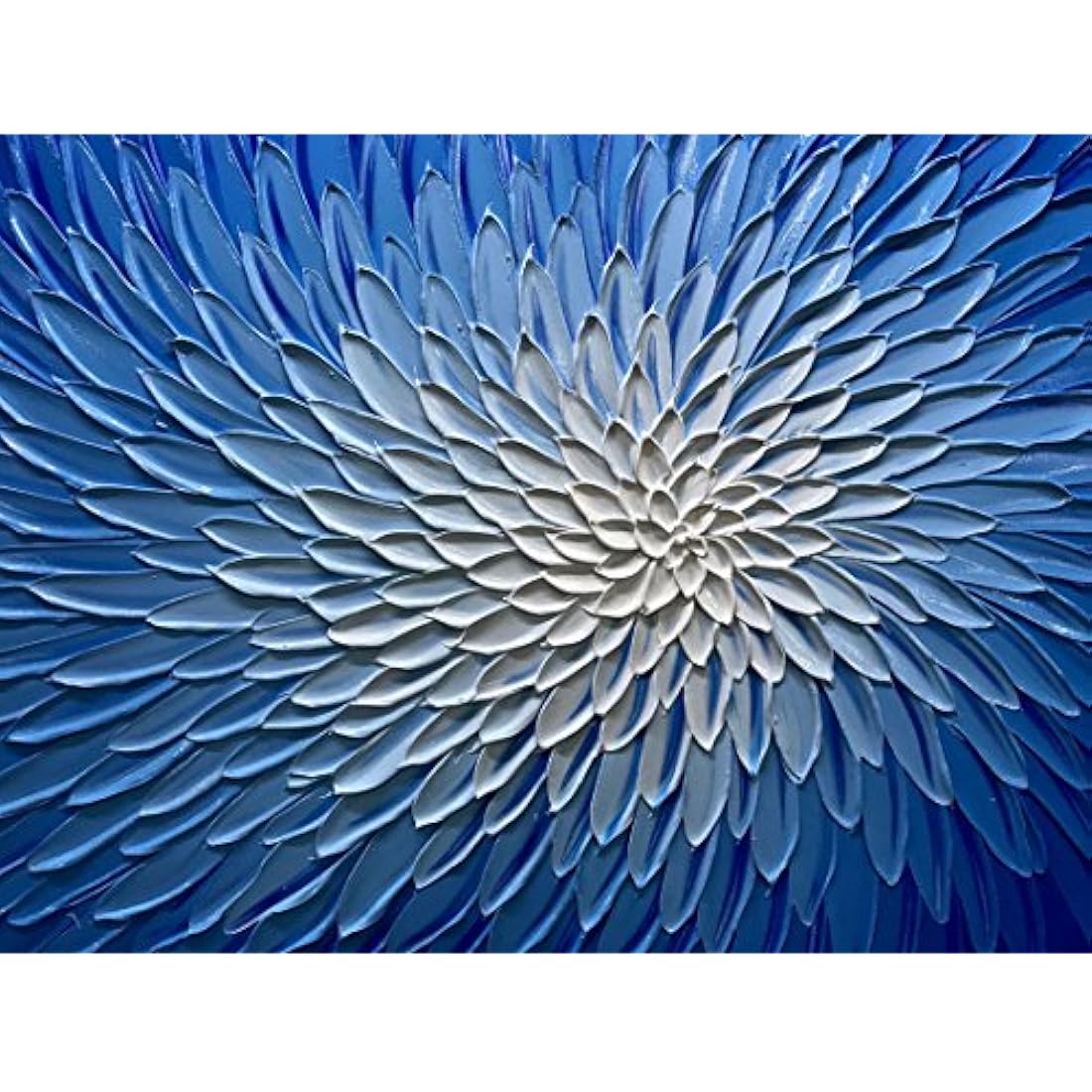 Arte abstrato Pinturas de flores 3D a mano sobre lienzo