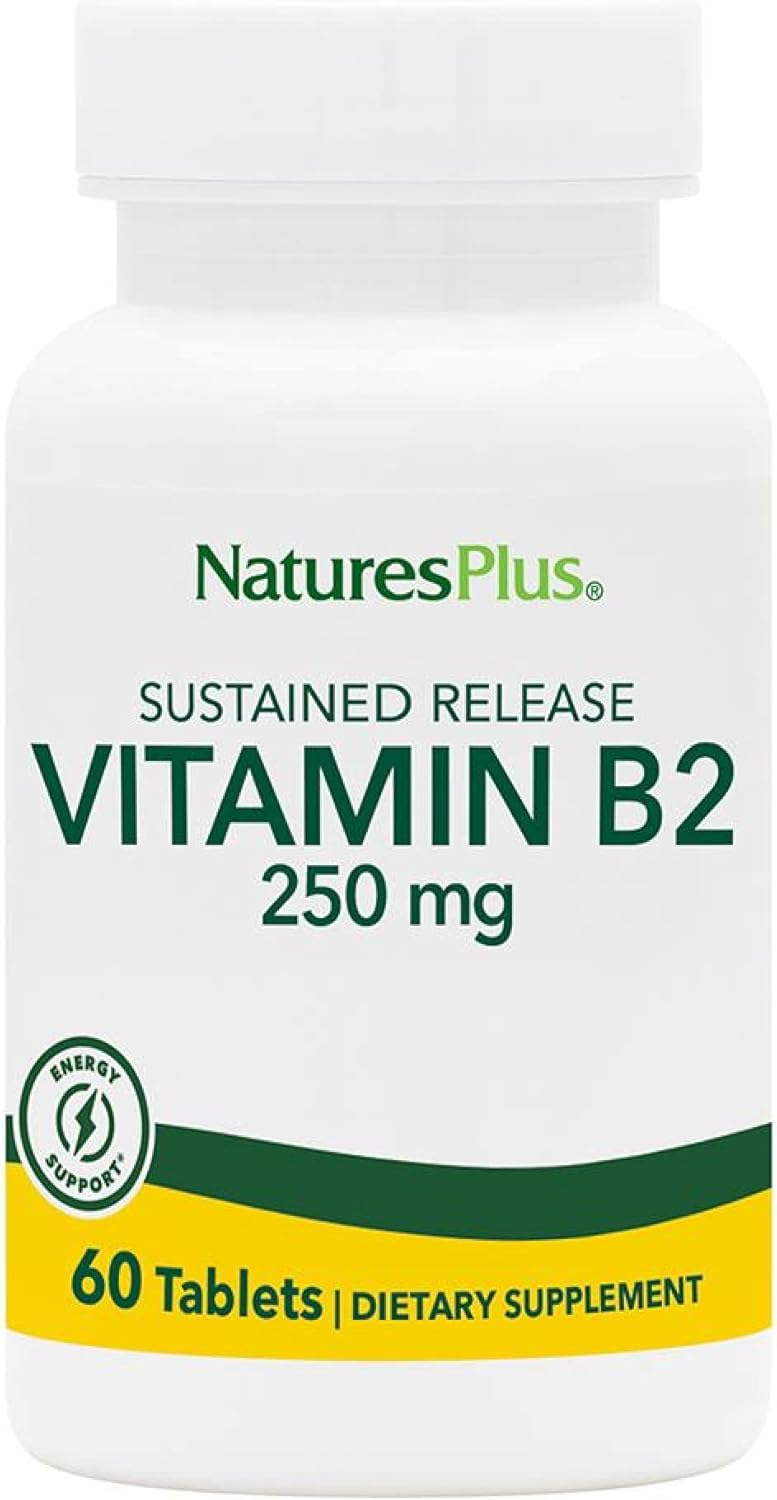 Natures Plus Vitamina B2 Riboflavina 250 mg 60 Tabletas