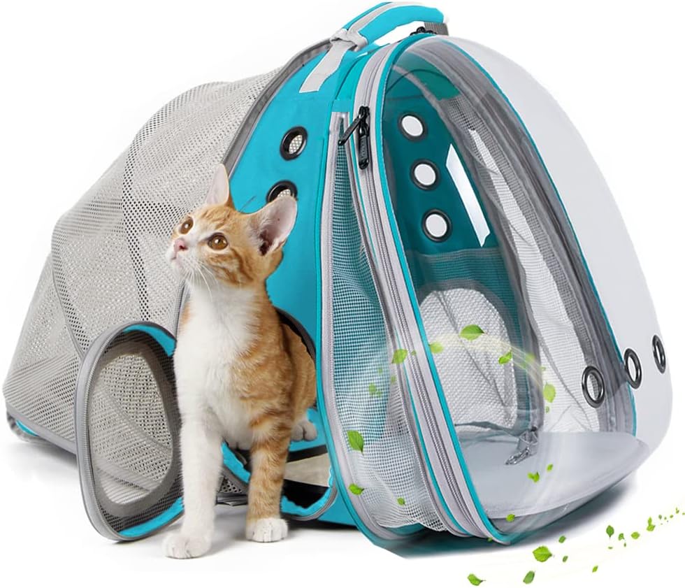 Mochila Transportadora Expandible para Gatos y Perritos 20 lbs