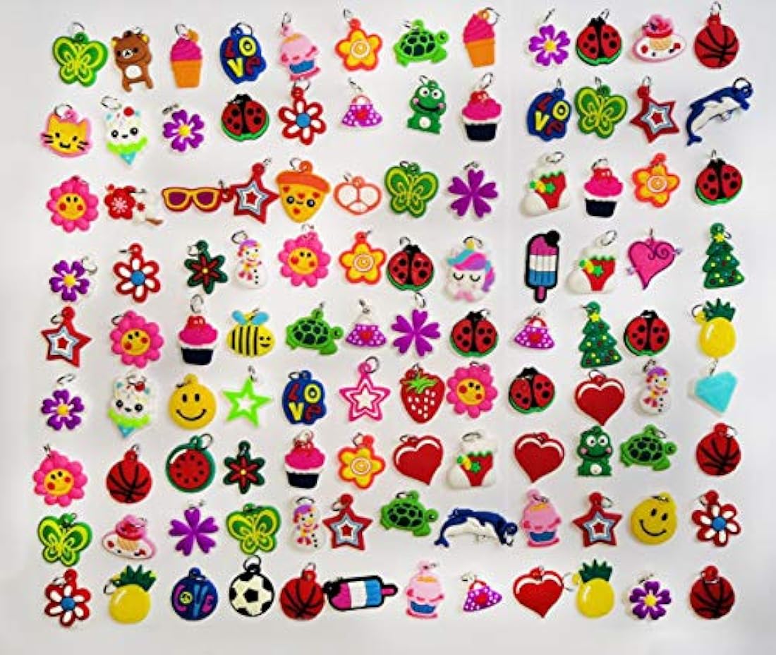 Dijes y Medallas Abalorio de silicona con correa de telar