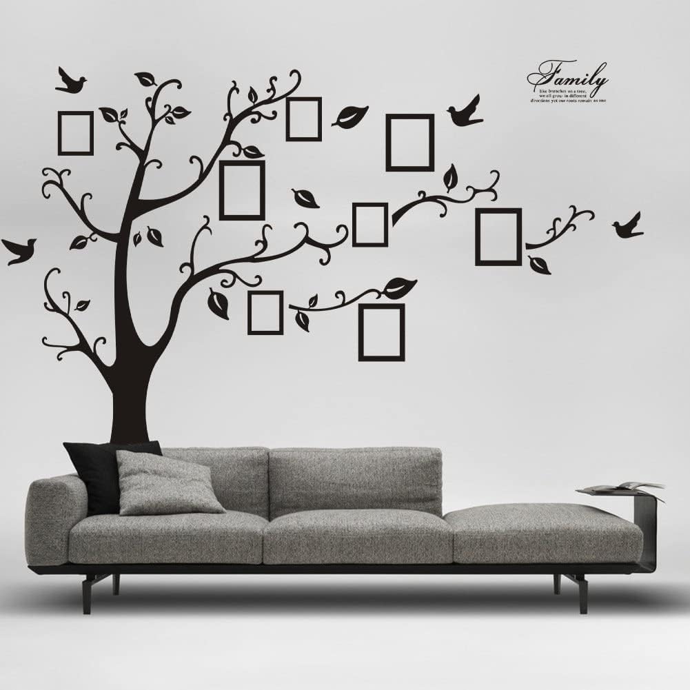 Vinilo decorativo para pared de árbol genealógico grande