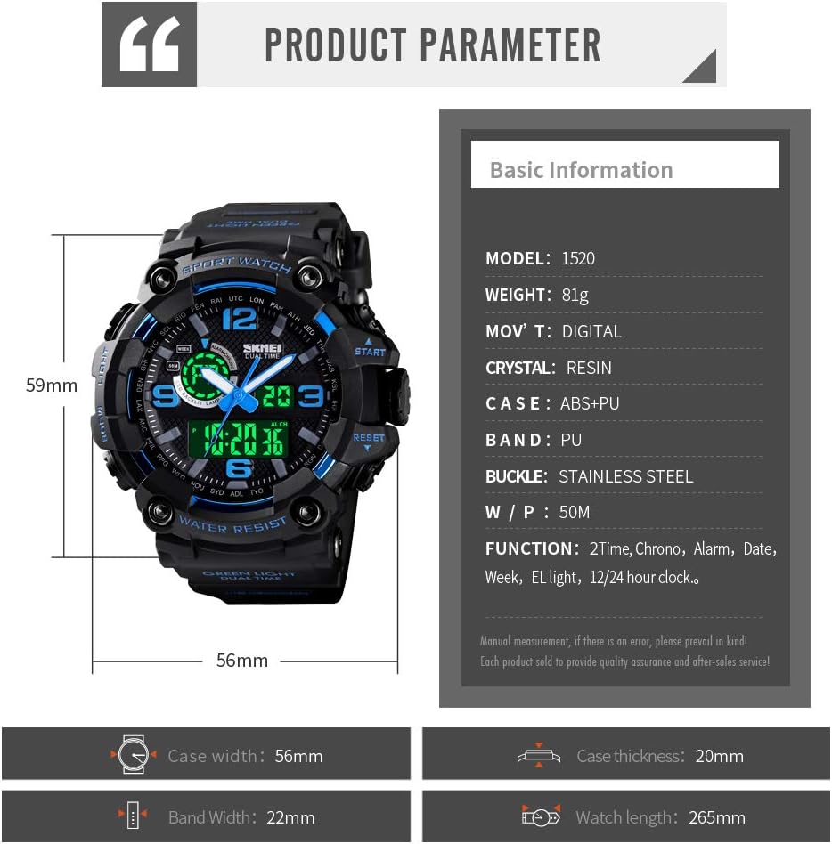 Reloj digital militar para hombre relojes analógicos