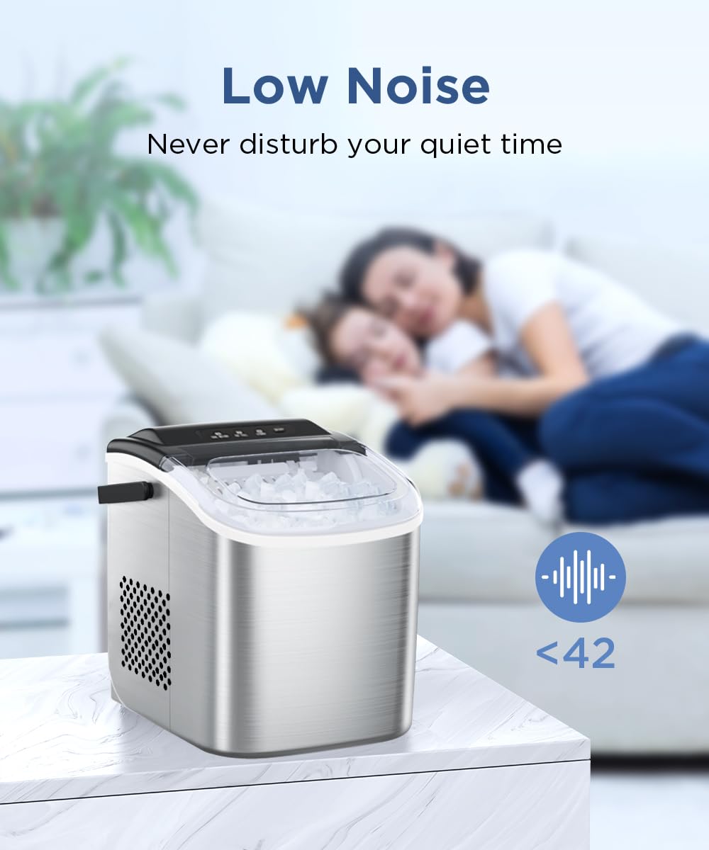 Máquina para hacer hielo portátil, Plateado Z5812SH COWSAR