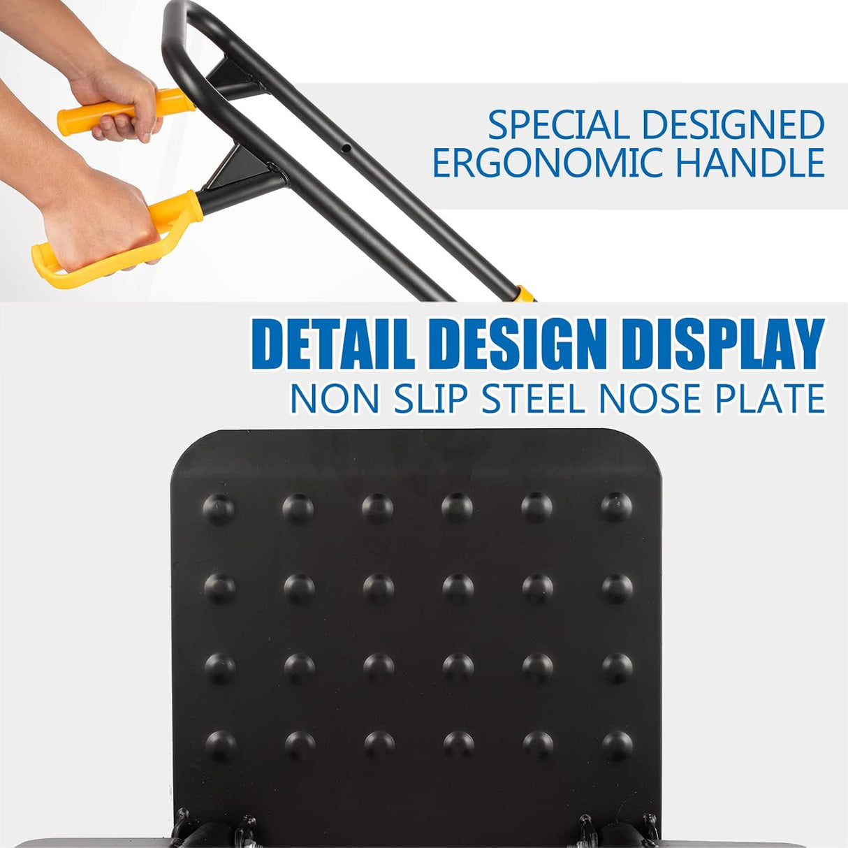 Carretilla Escalera Plegable, Capacidad 330 Lbs, 6 Ruedas