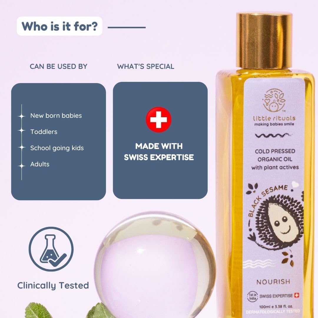 Aceite de Masaje para Bebé Little Rituals, Orgánico 100 ML