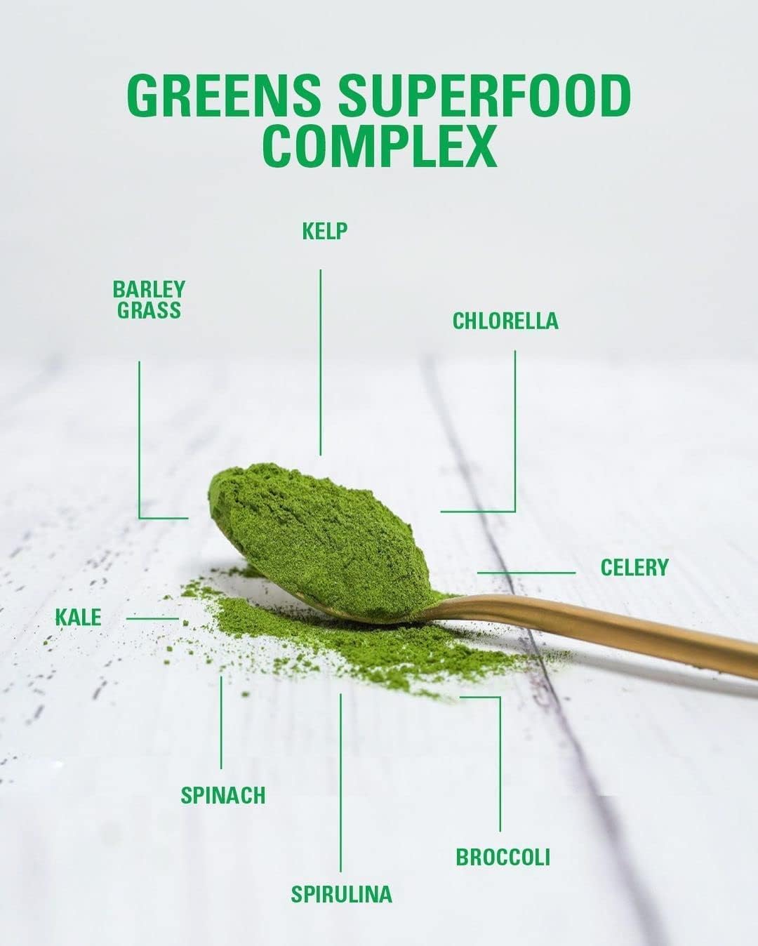 Suplementos Alimenticios de hierbas de espirulina con fibra