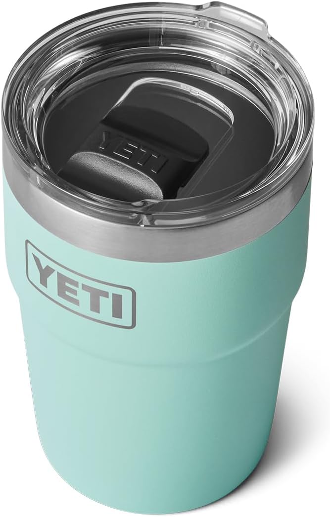 Taza YETI Rambler 16 oz, Acero Inoxidable, Aislada, Seafoam