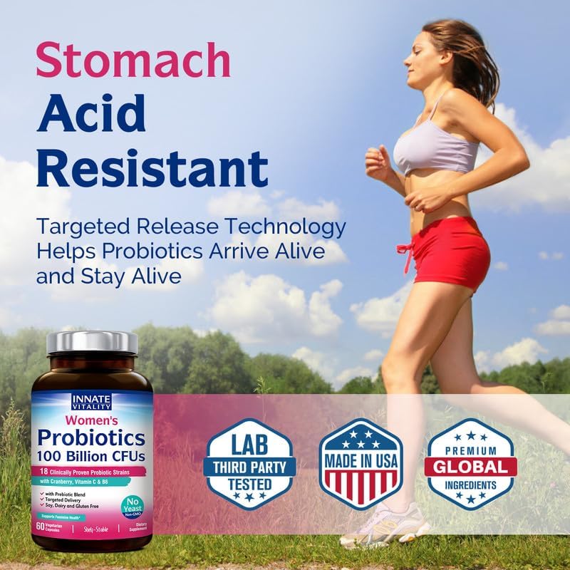 Probióticos para Mujeres con Arándano, Vitaminas C y B6