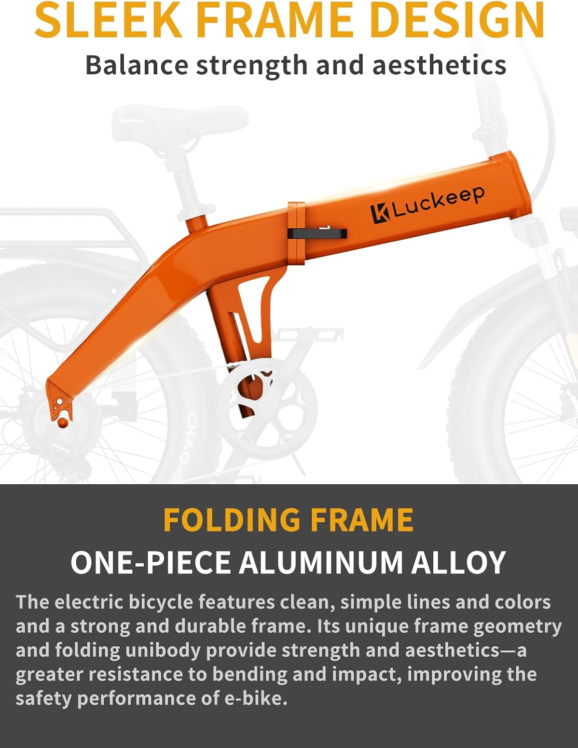 Bicicleta eléctrica BAFANG 1200W, 60 millas, plegable, 20