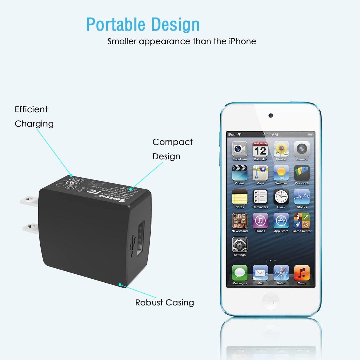 Cargador de CA micro USB para Lenovo TB3-850M TB-X103F