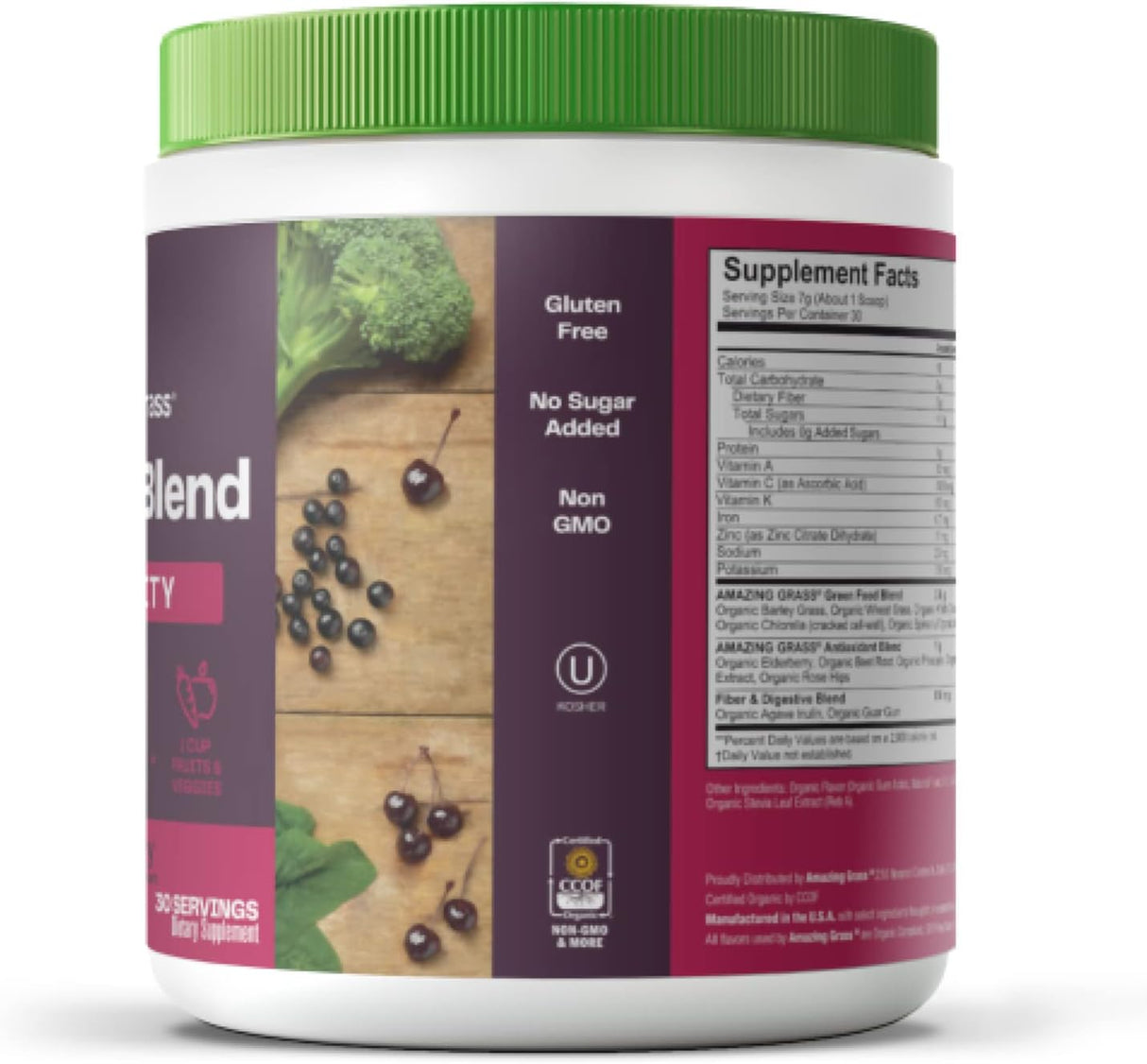 Suplemento Superfood para apoyo inmunológico Super Greens