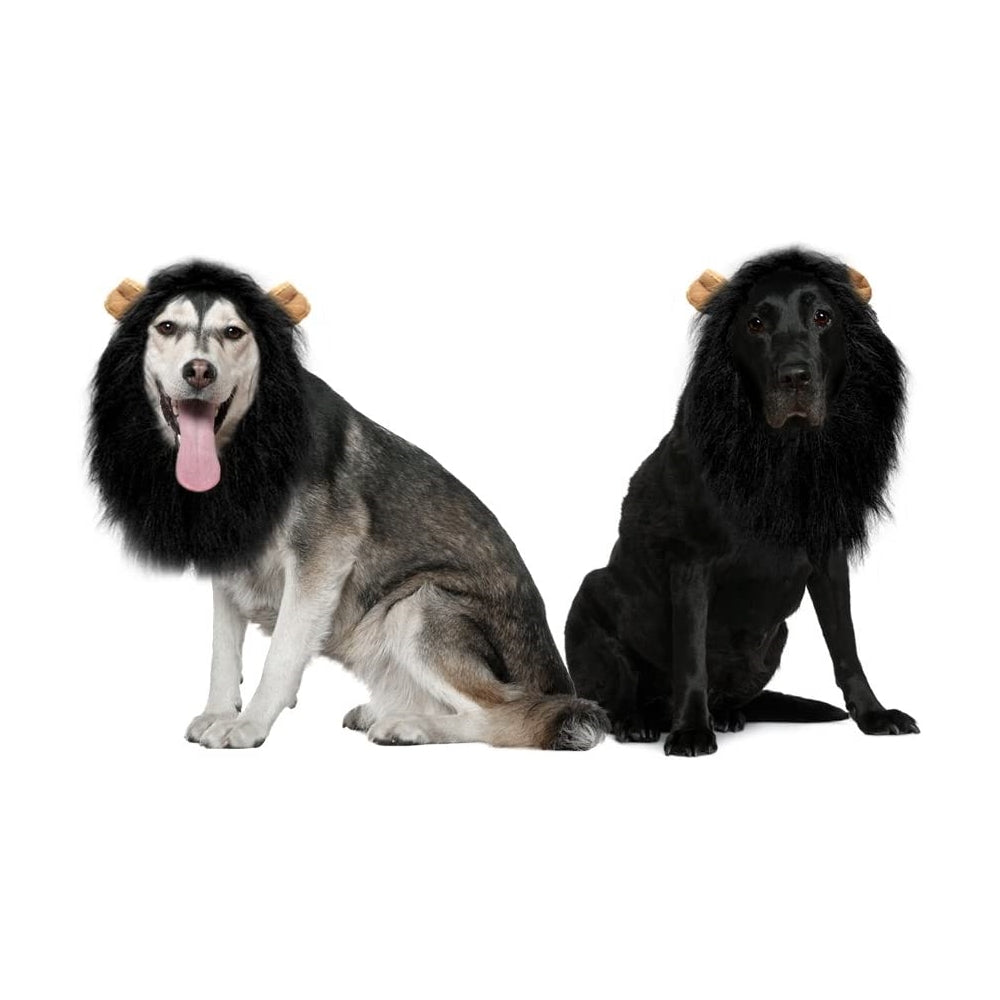 Disfraces de melena de león ajustable para mascotas talla XL