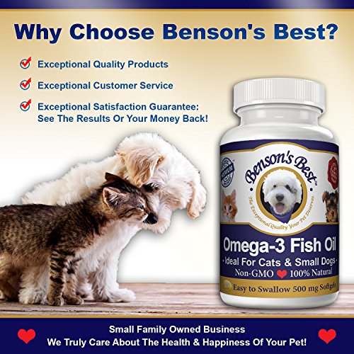 aceite de pescado Omega-3 de Benson para gatos y perros
