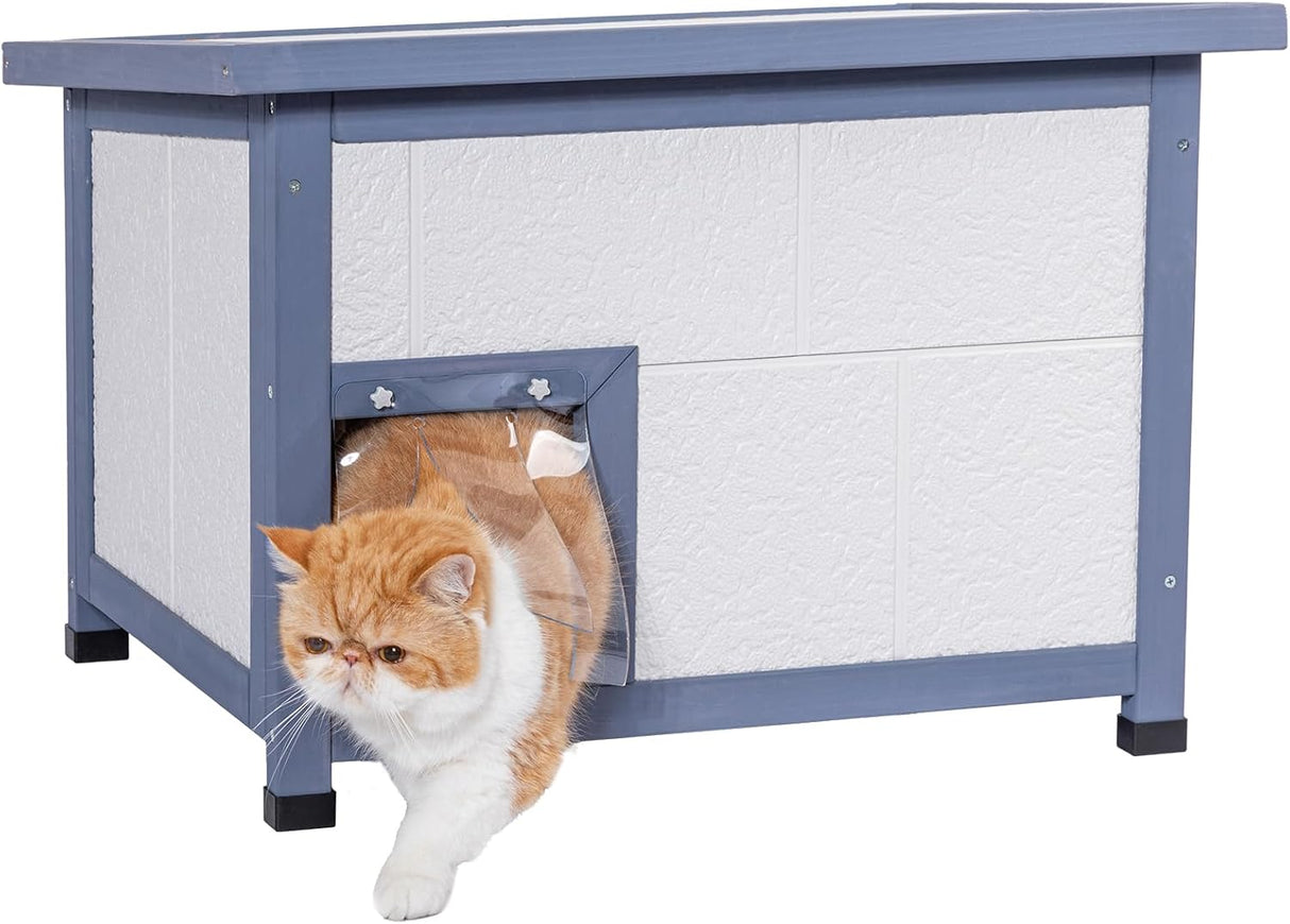 Casa de gato duradera con puerta de escape resistente Petsfit