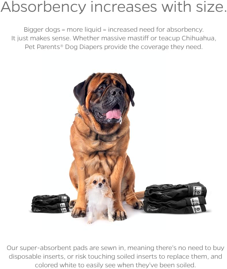 Pet Parents - Pañales lavables perros pañales duradero