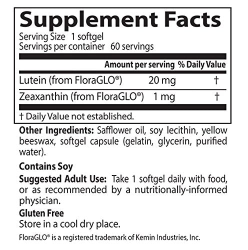 Doctor's Best Lutein with FloraGLO, Gluten Free