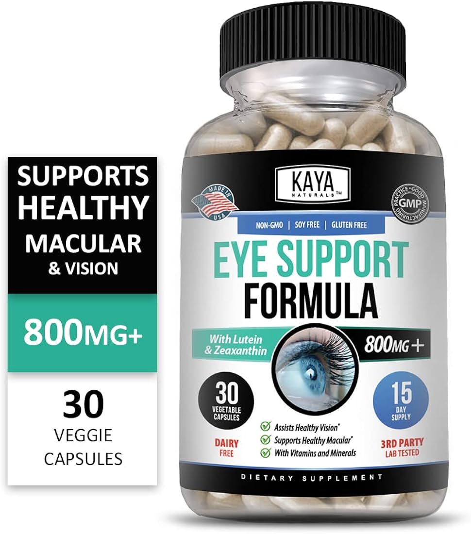 Suplemento de salud ocular luteína zeaxantina fatiga ocular