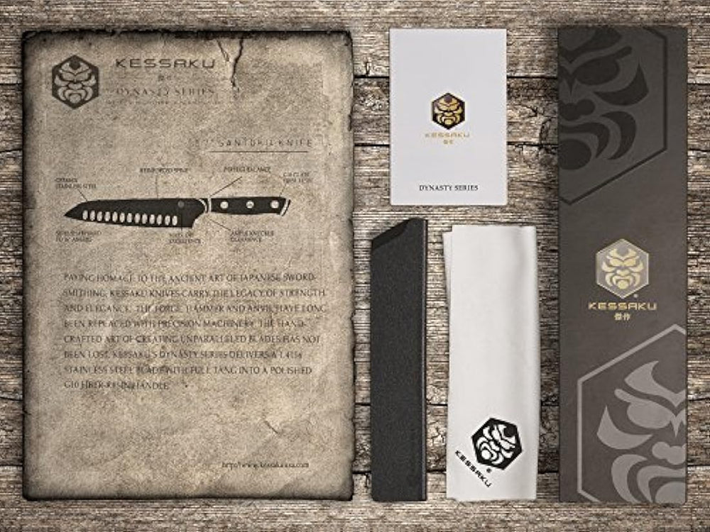 kessaku cuchillo Santoku – japonés de acero, 7-Inch